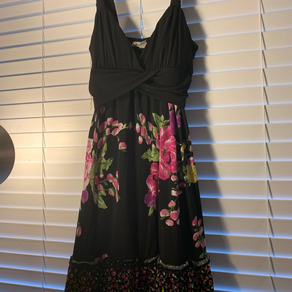 Black Foral Dress